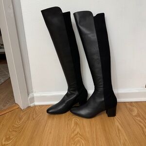 Stuart Weitzman Gillian 60 Leather Tall Boot (Women) Size 12